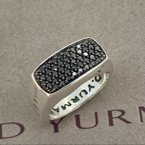 David Yurman black diamond ring